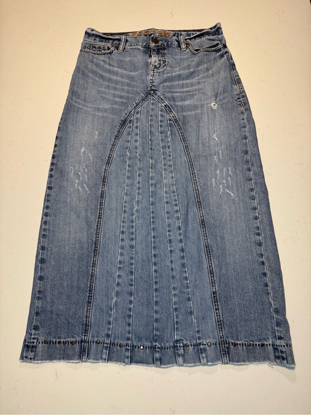 Y2K Special Edition Old Navy Denim Paneled Maxi Skirt